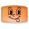 Faux Leather Engravable Patch - Curved Rectangle Thumbnail