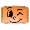 Faux Leather Engravable Patch - Curved Rectangle Thumbnail
