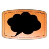 Faux Leather Engravable Patch - Curved Rectangle Thumbnail