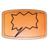 Faux Leather Engravable Patch - Curved Rectangle Thumbnail