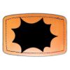 Faux Leather Engravable Patch - Curved Rectangle Thumbnail