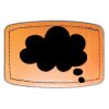 Faux Leather Engravable Patch - Curved Rectangle Thumbnail
