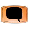 Faux Leather Engravable Patch - Curved Rectangle Thumbnail