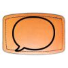 Faux Leather Engravable Patch - Curved Rectangle Thumbnail