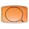 Faux Leather Engravable Patch - Curved Rectangle Thumbnail