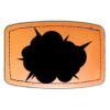 Faux Leather Engravable Patch - Curved Rectangle Thumbnail