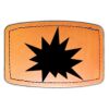 Faux Leather Engravable Patch - Curved Rectangle Thumbnail