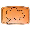 Faux Leather Engravable Patch - Curved Rectangle Thumbnail