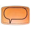 Faux Leather Engravable Patch - Curved Rectangle Thumbnail