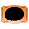 Faux Leather Engravable Patch - Curved Rectangle Thumbnail