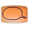 Faux Leather Engravable Patch - Curved Rectangle Thumbnail