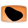 Faux Leather Engravable Patch - Curved Rectangle Thumbnail