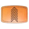 Faux Leather Engravable Patch - Curved Rectangle Thumbnail