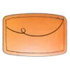 Faux Leather Engravable Patch - Curved Rectangle Thumbnail