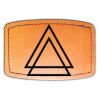 Faux Leather Engravable Patch - Curved Rectangle Thumbnail
