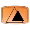 Faux Leather Engravable Patch - Curved Rectangle Thumbnail