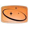 Faux Leather Engravable Patch - Curved Rectangle Thumbnail
