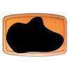 Faux Leather Engravable Patch - Curved Rectangle Thumbnail