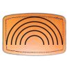 Faux Leather Engravable Patch - Curved Rectangle Thumbnail