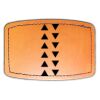 Faux Leather Engravable Patch - Curved Rectangle Thumbnail