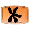Faux Leather Engravable Patch - Curved Rectangle Thumbnail