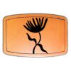 Faux Leather Engravable Patch - Curved Rectangle Thumbnail