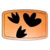 Faux Leather Engravable Patch - Curved Rectangle Thumbnail