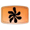 Faux Leather Engravable Patch - Curved Rectangle Thumbnail