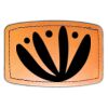 Faux Leather Engravable Patch - Curved Rectangle Thumbnail