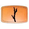 Faux Leather Engravable Patch - Curved Rectangle Thumbnail