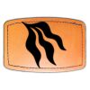Faux Leather Engravable Patch - Curved Rectangle Thumbnail