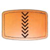 Faux Leather Engravable Patch - Curved Rectangle Thumbnail