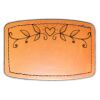 Faux Leather Engravable Patch - Curved Rectangle Thumbnail