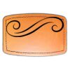 Faux Leather Engravable Patch - Curved Rectangle Thumbnail
