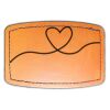 Faux Leather Engravable Patch - Curved Rectangle Thumbnail