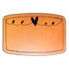 Faux Leather Engravable Patch - Curved Rectangle Thumbnail