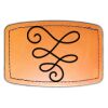 Faux Leather Engravable Patch - Curved Rectangle Thumbnail