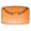 Faux Leather Engravable Patch - Curved Rectangle Thumbnail