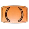Faux Leather Engravable Patch - Curved Rectangle Thumbnail