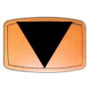 Faux Leather Engravable Patch - Curved Rectangle Thumbnail