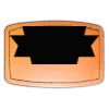 Faux Leather Engravable Patch - Curved Rectangle Thumbnail