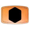 Faux Leather Engravable Patch - Curved Rectangle Thumbnail