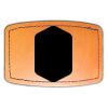 Faux Leather Engravable Patch - Curved Rectangle Thumbnail