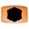 Faux Leather Engravable Patch - Curved Rectangle Thumbnail