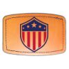 Faux Leather Engravable Patch - Curved Rectangle Thumbnail