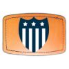 Faux Leather Engravable Patch - Curved Rectangle Thumbnail