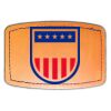 Faux Leather Engravable Patch - Curved Rectangle Thumbnail