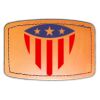 Faux Leather Engravable Patch - Curved Rectangle Thumbnail