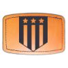 Faux Leather Engravable Patch - Curved Rectangle Thumbnail