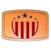 Faux Leather Engravable Patch - Curved Rectangle Thumbnail